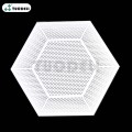 Sistema de techo de aluminio tipo hexagonal