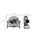 10/16 Inch 30w home portable rechargeable solar fan