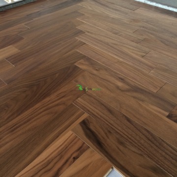 Engineered American Walnut herringbone hardwood flooring 10/2.5*76*400mm ABCD grade smooth surface natural oil finish