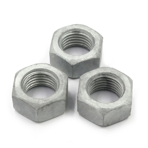 Carbon steel Hexagon nuts Hot dip galvanized DIN934