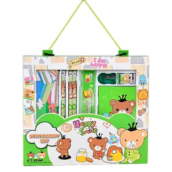 Kawaii Customizable School Girls' Pens and Stationery Set with Pencil Case and Bag: Perfect Gift Idea