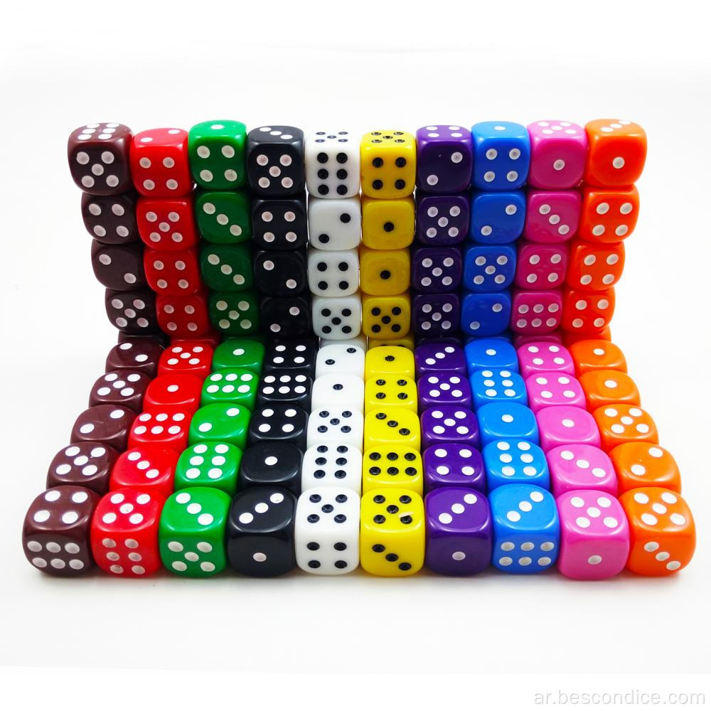 لعبة لوحة البيع بالجملة D6 تلعب DICE 16MM DICE DICE COLALS SOND