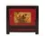 Antique Chinese furniture, night stand, distressed red