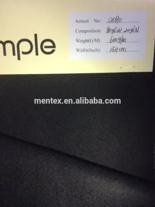 high weight black solid wool fabric