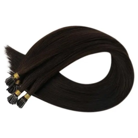 Factory Price Russian Virgin I-Tip Kinky Straight Hair 11A 100% Cuticle Remy Hair Extensions I Tip Best Quality I Tip Hair