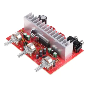 W3JD 40W TDA7377 Dual Channel Bass Adjustable Stereo Audio Amplifier Power Board