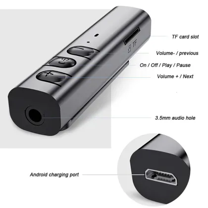 Portable Mini Bluetooth MP3 Player with TF Card Slot and Clip