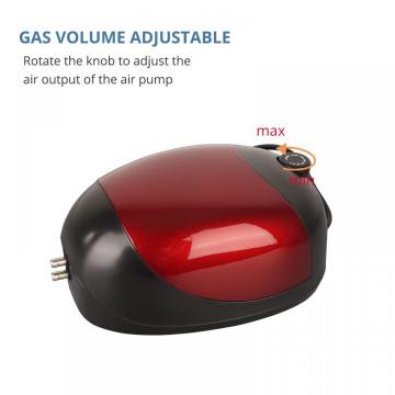 adjustable silent aquarium air pump quiet twin valve