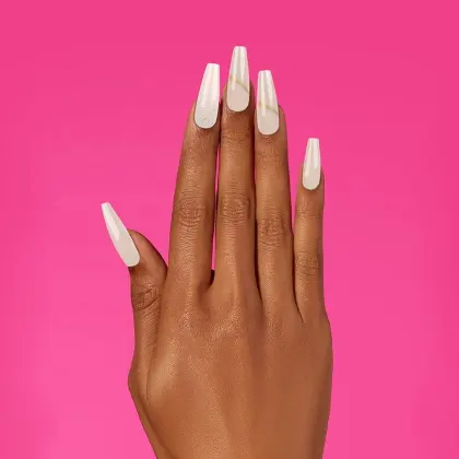 Ea Finger Artificial Fingernails: Art Line Sequin Design Glamour Nail Tips