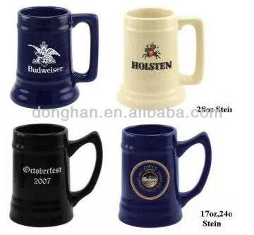 China manufacturer wholesale customized big beer mug ceramic wholesale beer steins