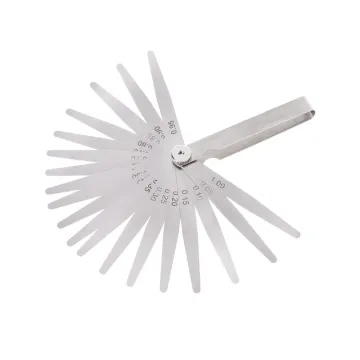 0.05-1mm 20 Blade Feeler Gauge Gage Thickness Measurment Tool Metric Gap Filler