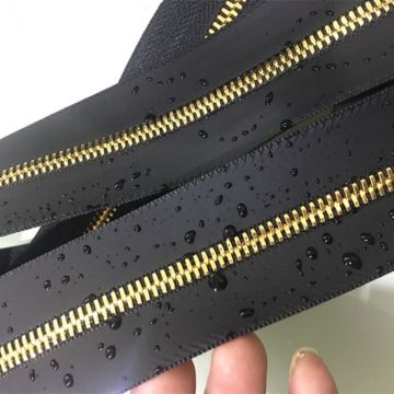 Heavy duty  golden brass zippers for luggage