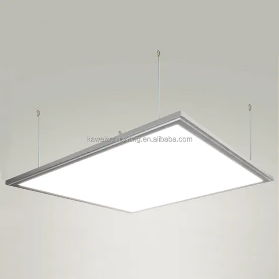 Modern Office Lighting: 24x24 Inch Hanging Light Fixture - Aluminum, 3CCT Color Changing & Dimmable LED Flat Panel Pendant Light