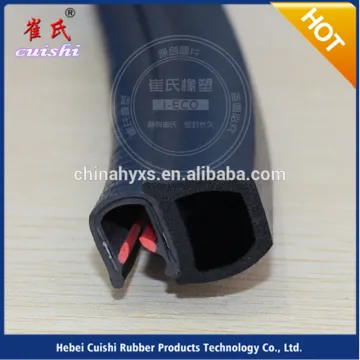 automotive door protective rubber seal strip