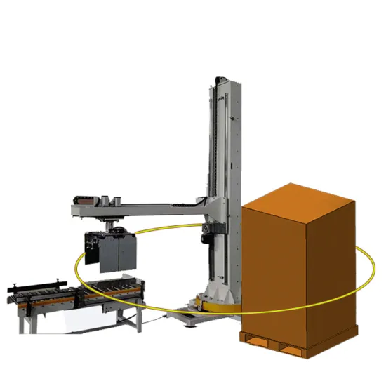 Automated Box Palletizing Machine for Water Bottle Cartons and Palletizing Film Packs