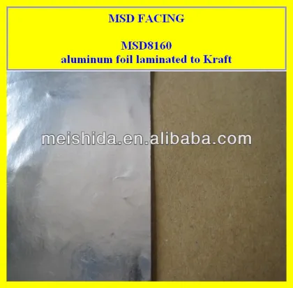 aluminum foil kraft paper laminate PE insulation materials elements