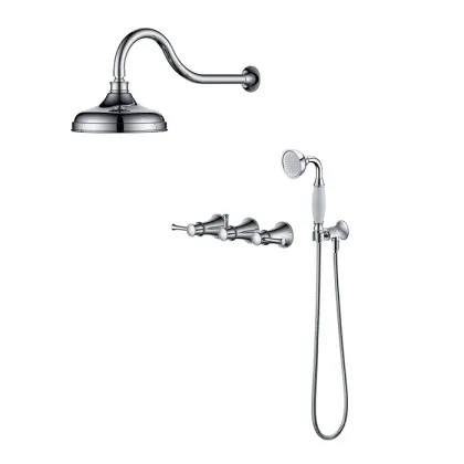 Oil Rubbed Bronze 3 Handle Shower Faucets
