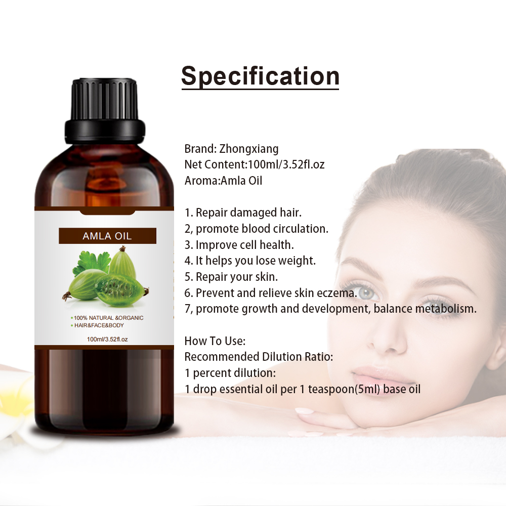 Professional 100ml Pure Carrier Oils SkinCare Amla Oil