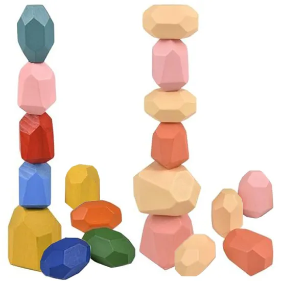 Factory Direct Wooden Stones: A Stacking Game and Educational Puzzle Toy