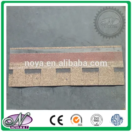 Fiberglass asphalt roofing Shingles coloured glaze monier villa roof tile for wholesales