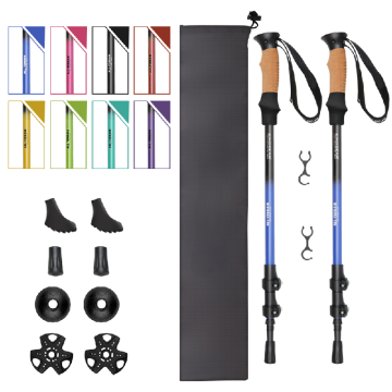 KingGear Ultralight Telescopic Carbon Crutch for Hiking and Trekking