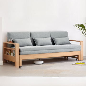 All Solid Wood Folding Dual Purpose Simple Modern Multi-functional Sofa