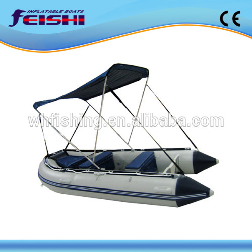 FSM-360CM/11'9" Hot Sale foldable Inflatable boat fishing Dinghy with canopy