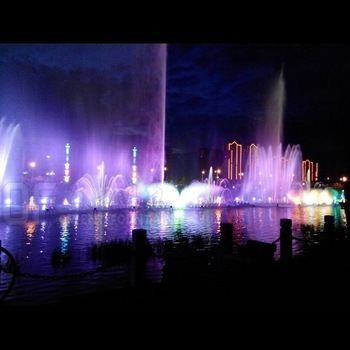 2014 Latest music dancing fountain project with 100m high jet in Shenyang