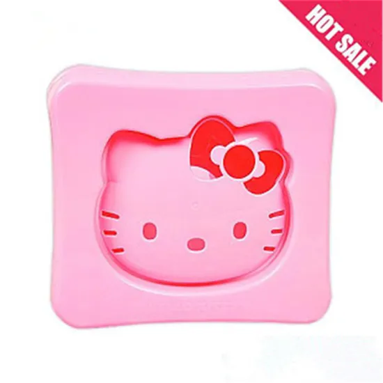 plastic baking tool large cat face Shaped DIY 3D Cookie sandwich Cutter Stamp Mould