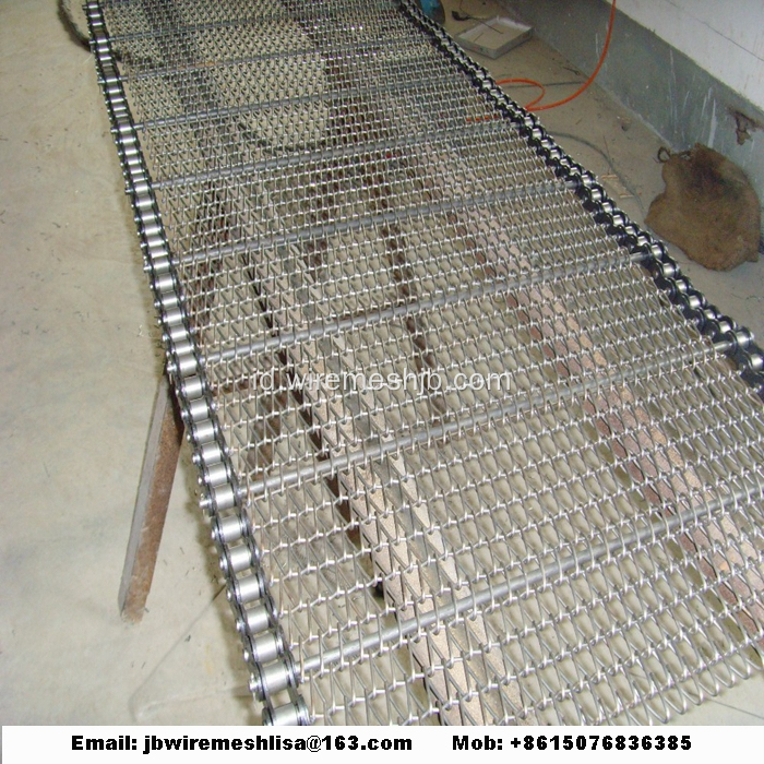 Kawat Baja Stainless Mesh Belt Konveyor Logam