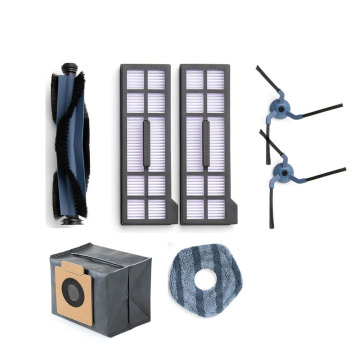 EUFY Sweeping Robot Accessories Kit: X10pro Main Brush, Filter Cloth, Edge Brush & Dust Collection Bag