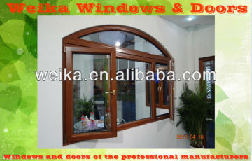 classic wooden aluminium horizontal casement window