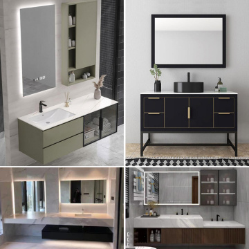 Espejo de baño promocional con gabinetes al mejor precio