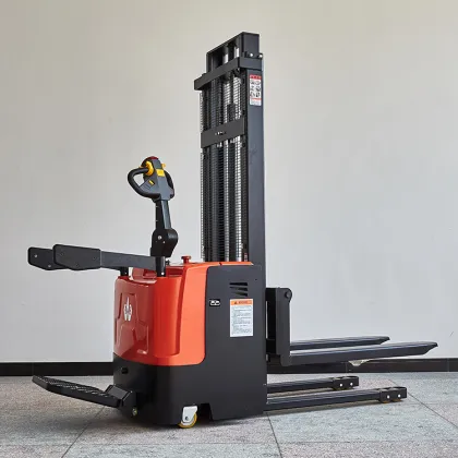 Electric Pallet Stacker Lifter 2200lbs 3300lbs - All Terrain Powered Stacker Equipment