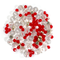 Small plastic assorted acrylic christmas beads craft kit