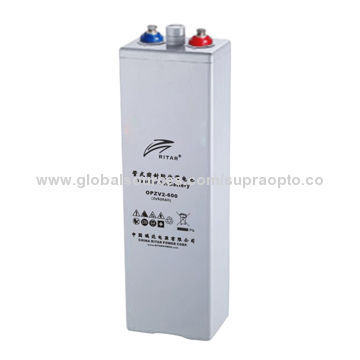 2V/600Ah Valve Regulated Lead-acid Gel Battery with Good-quality Gaseous Silica, No LeakageNew