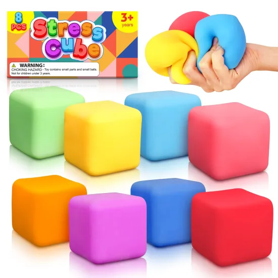 Customized Anxiety Relief and Sensory Toys for Autistic Children: Fidget Squeeze, Stress Relief, and Hand Therapy Squares