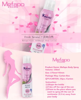 Private Brand Aluminum Aerosol Can Body Spray
