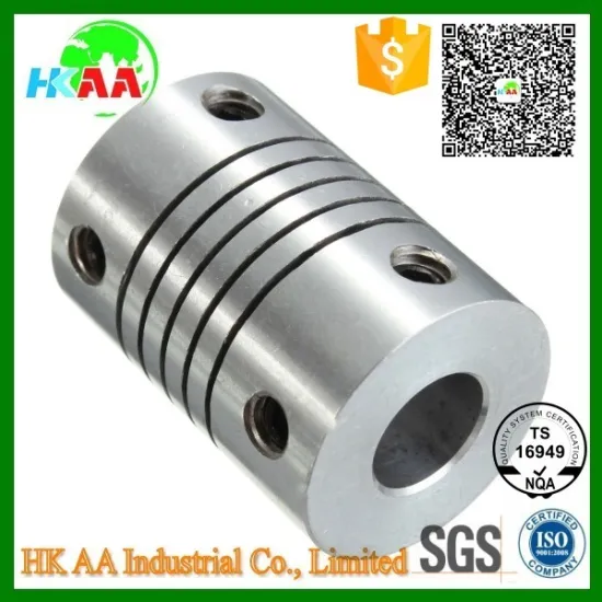 High precision aluminum cnc machining parts tapered shaft coupling