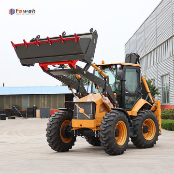 Tracteur de jardin avec chargeur et peinture rétro