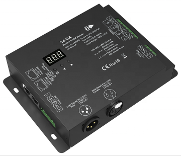 High Voltage 4 Channel RGBW DMX 512 RDM Decoder for LED Strips - Skydance S4-DX 110v/220v/240VAC