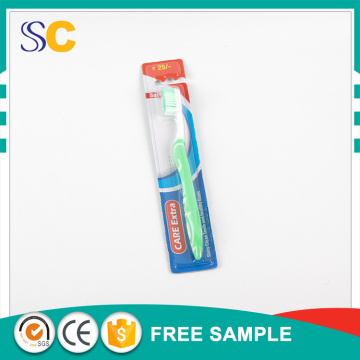 cheap and plastic handle adult toothbrush
