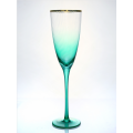 Ribbed Crystal Champagne Glass Glasses Set