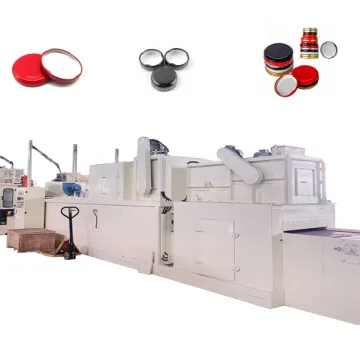Glass jar metal cap lid making machine line