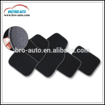 2015 hot sell universal size RUBBER 4PCS full set black carpet mat for car