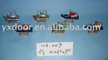 Wooden fish boat model (113.007)ship model