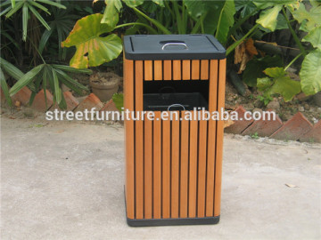 Wooden garbage can garbage waste bin outdoor trash bin