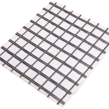 Fiberglass Geogrid Composite With Geotextile By Glue