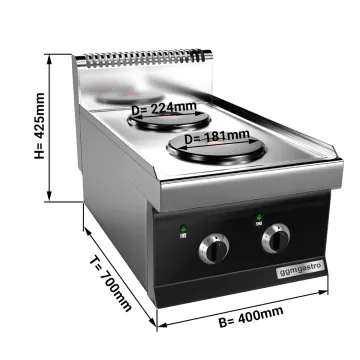 Built in Electric Hob Four Cooking Zone Indutction with Knob Ehk473e