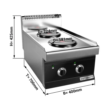 Built in Electric Hob Four Cooking Zone Indutction with Knob Ehk473e